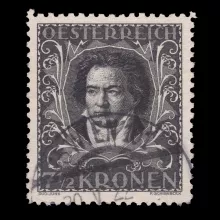 Michel 420 B - Austrian composers, Ludwig v. Beethoven, cancelled