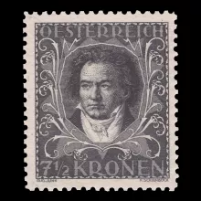 Michel 420 B - Austrian composers, Ludwig v. Beethoven, mint