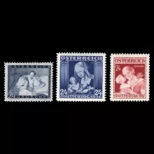 Michel 597+627+638 - Mother's Day series from the First Republic of Austria, mint