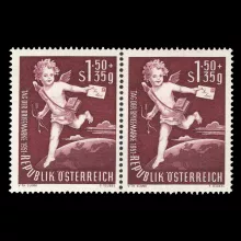 ANK 988 - Tag der Briefmarke 1951, 2er Streifen, postfrisch