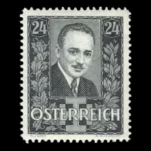 Michel 589 - Mourning stamp Dr Engelbert Dollfuß, type I, 1934, mint