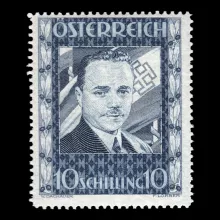 ANK 588 - 10 Schilling Dollfuß, 1936, geprüft, postfrisch
