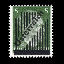 ANK 668 I ay - 3. Wiener Aushilfsausgabe, 5 Pfennig, 13 Gitterlinien, 1945, postfrisch, geprüft