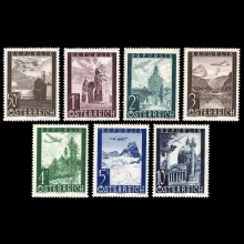 Michel 822-828 Airmail issue, 1947, mint