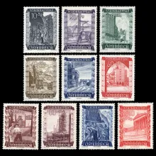 Michel 858-867 Reconstruction, 1948, mint