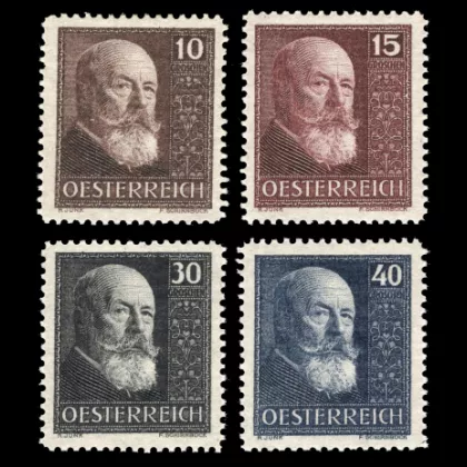 Michel 494-497 - 10 years Republic of Austria, 1928, mint