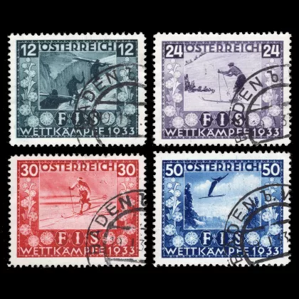 Michel 551-554 - FIS I, 1933, cancelled, expertised