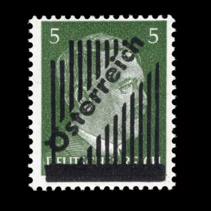 Michel 668 I b - 3rd Vienna temporary issue, 5 Pfennig, 13 grid lines, 1945, mint, certified