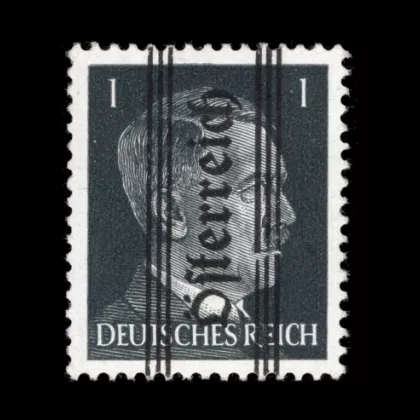 Michel 674 c - Graz temporary issue, 1 Pfennig in grey-black, 1945, mint