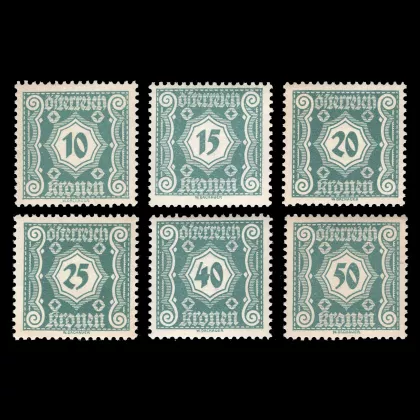 Michel 112-117 - Supplementary values, postage due, mint