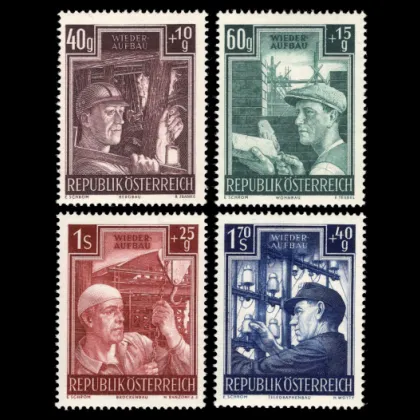 Michel 960-963 - Reconstruction II, 1951, mint