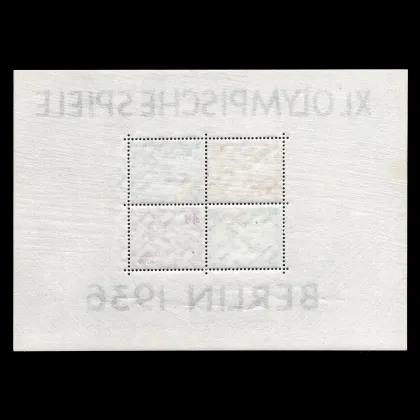 Michel Block 5 X - Olympische Sommerspiele, Deutsches Reich, 1936, postfrisch