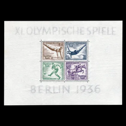 Michel Block 5 X - Olympische Sommerspiele, Deutsches Reich, 1936, postfrisch