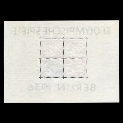 Michel Block 6 - Olympische Sommerspiele, Deutsches Reich, 1936, postfrisch