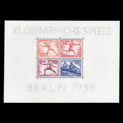 Michel Block 6 - Olympische Sommerspiele, Deutsches Reich, 1936, postfrisch